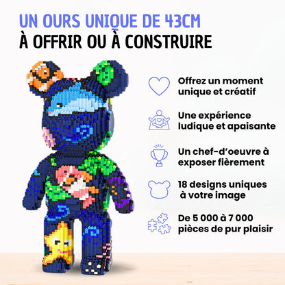 UNYQ™ Bear Géant en Briques à Assembler (5000+ pièces)
