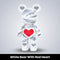White Bear With Red Heart